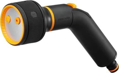 Pistoletë ujitëse Fiskars FS1052183, 3 funksione, SoftGrip, portokalli