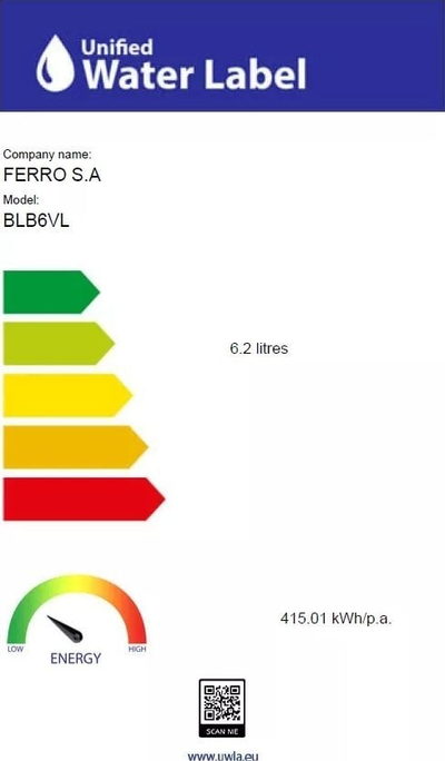 Bateri bideti Ferro Alba Verdeline, një-levë, trup mesingu, krom