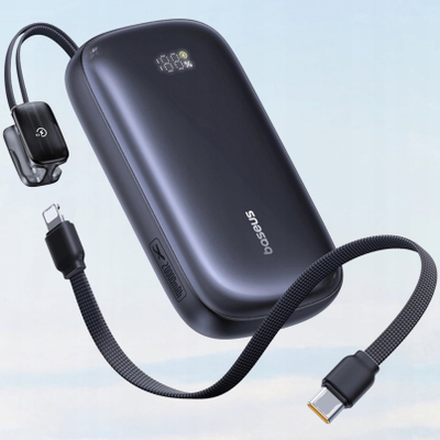 Power bank Baseus EnerFill FC21 Qpow 3 Ultra, 20000mAh, 45W, me ekran dixhital, i zi
