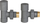 Set valvulash radiatori Invena, 1/2", grafit
