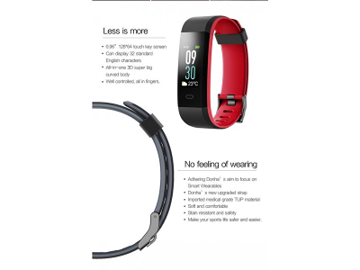 Matës akstiviteti VeryFit 115Plus Color, zi-gri
