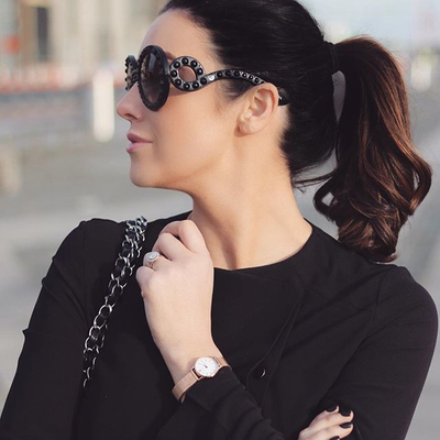 Orë dore Cluse La Vedette Mesh Rose Gold/White