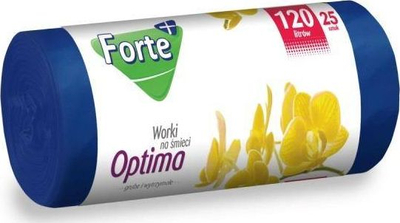 Qese plehrash Forte Optima, 120L, set me 25 copë, blu