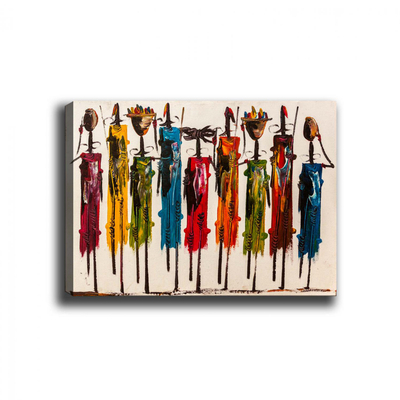 Pikturë HM7197.02, Colorful African Art