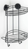 Raft këndor banjo Home24 Corner Shelf Vacuum-Loc, vihet pa shpime, metalik