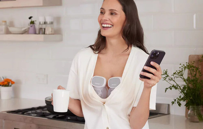 Pompë gjiri elektrike Momcozy S9 Pro, e portativë, gri