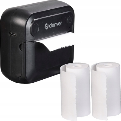 Printer portativ termik Denver Mini, Bluetooth 5.0, bateri 1000mAh, i zi