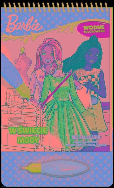 Libër ngjyrosës Barbie In the World of Fashion, me ujë, për fëmijë