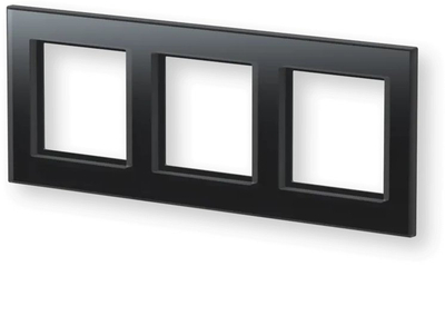 Kornizë xhami Homematic IP Glass Frame 3-gang, 55mm, e bardhë