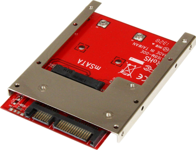 Adapter StarTech.com mSATA në 2.5\" SATA, konvertues SSD, i zi