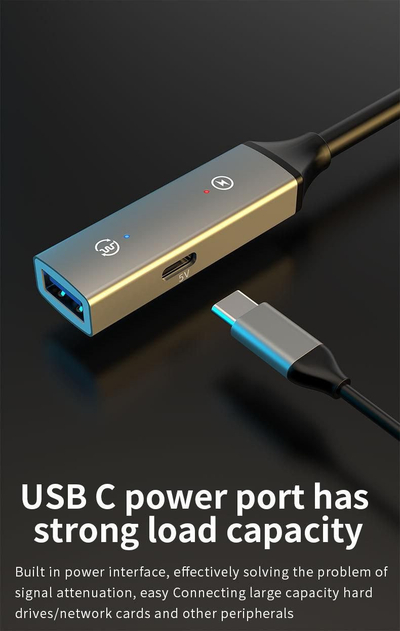 Кабел продолжувач USB Microconnect USB3.0AAF20A, USB 3.2 Gen 1, 5 Gbit/s, црн