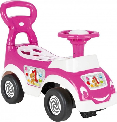 Играчка – возило Woopie 4 во 1, со рачка и кутија за играчки, розова