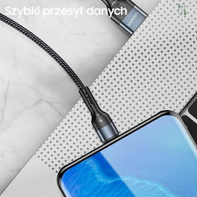 Kabllo karikimi Usams U55, USB në USB-C, 2A, 1m, jeshile