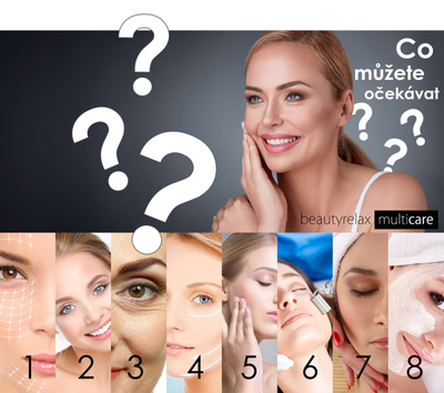 Pajisje galvanike për fytyrë BeautyRelax Multicare, 6 në 1, terapi LED, e bardhë