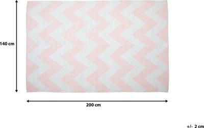 Tapet për jashtë Beliani KONARLI, 140x200 cm, PVC poliestër, rozë