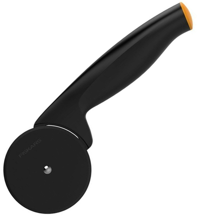 Thikë - Rrotë Fiskars, për picë, zezë/portokalli