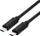 Kabllo USB ROLINE USB4 Gen3x2, USB C në USB C, 40 Gbit/s, 100W, 0.8m, e zezë