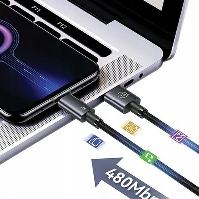 Kabllo USB në Micro USB Usams SJ668USB, 1.2m, 2A, ngjyrë argjendtë