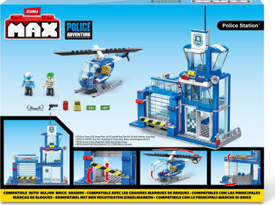 Set ndërtimi Zuru Max Police Station, 321 copa, 6+, shumëngjyrësh