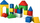Lodra blloqe Maksik Inflatable Spatial Blocks, 19 pjesë, shumëngjyrëshe