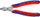 Pincë preçize Knipex Electronic-Super-Knips 78 23 125, e zezë/kuqe