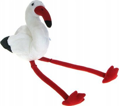 Lodër pelushi Stork Dubi, 33cm, lejlek i bardhë
