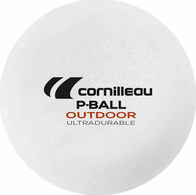 Topa pingpongu Cornilleau Outdoor, 40mm, set 6 copë, të bardhë