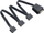 Kabllo ndarëse energjie SilverStone SST CP06 L, SATA 15 pin në 3x SATA 15 pin, 1.8m, e zezë