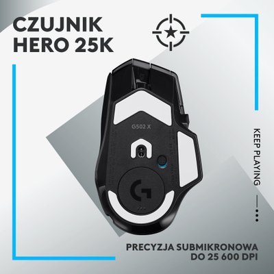 Set gaming Logitech G502 X Lightspeed HERO 25K me mauspad G640 SE, pa kabllo, i zi