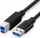 Kabllo USB Ugreen UGR408BLK, USB A në USB B, 2 m, USB 3.0, e zezë