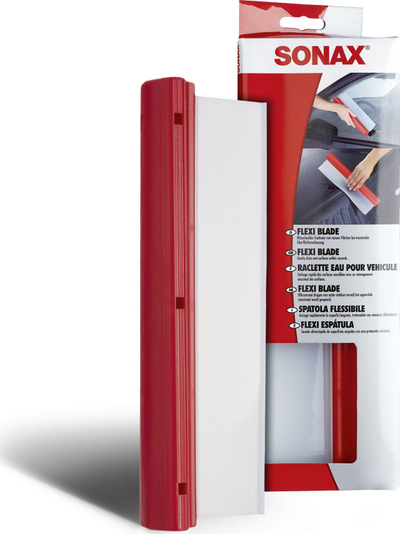 Shpatull tharëse për makinë Sonax Flexi Blade, 31 cm, silikon, e kuqe