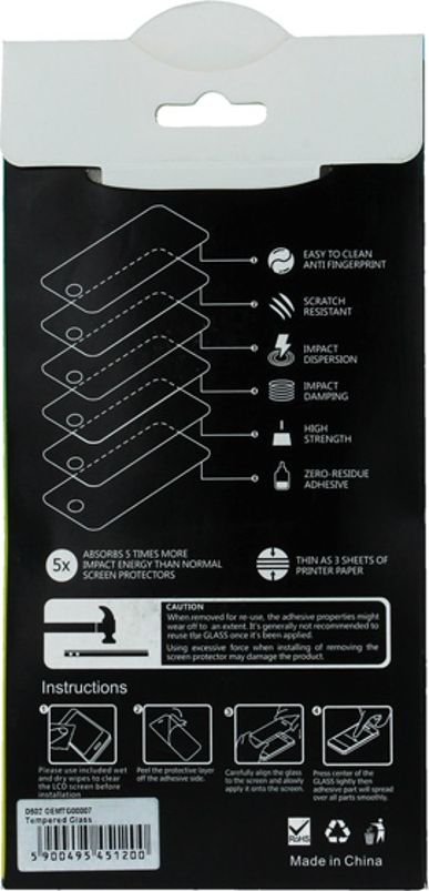 Xham mbrojtës për ekranin e Xiaomi Mi Note 10 / 10 Lite / 10 Pro, xham i kalit 9H, transparent