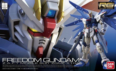 Figurë Bandai Gundam SEED Freedom Gundam RG, shkallë 1/144, plastik, shumëngjyrëshe