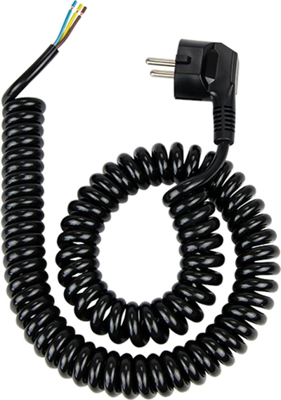 Kabllo spirale Blow Connection S 3, 3m, 3x1.5mm, e zezë
