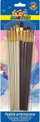 Set furçash pikture H+B Art Brush, 10 copë, me dorezë druri