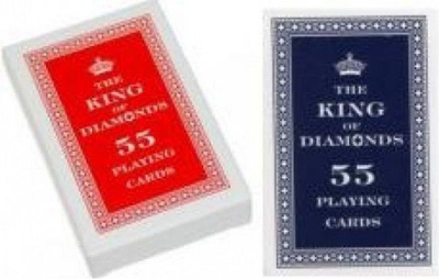 Karta loje King of Diamonds, 55 letra, shumëngjyrëshe