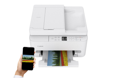 Мултифункционален печатач Canon PIXMA TS7550i, Wi-Fi, ADF, бел