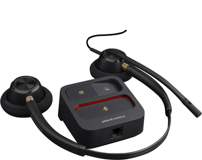 Kufje profesionale Poly EncorePro 520, binaurale, Quick Disconnect, të zeza