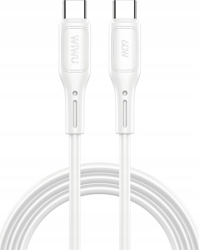Kabllo USB WiWU Starlink Series Wi C043E, USB C në USB C, 30W, e bardhë