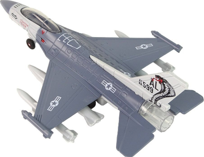 Avion lodër Leantoys Airplane With Powered Light Sound, shkallë 1:72, me drita dhe zë, gri