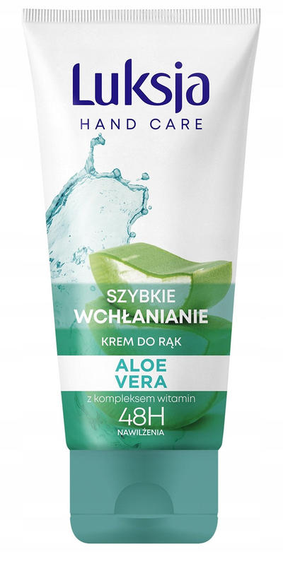 Krem duarësh Luksja Hand Care Aloe Vera, absorbim i shpejtë, 50 ml