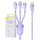 Kabllo karikimi Baseus CASS030205 3 në 1, 100W, 1.5m, lejla