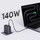 Полнач USB Aukey Comet Mix 4 140W, 3x USB C, 1x USB A, сив