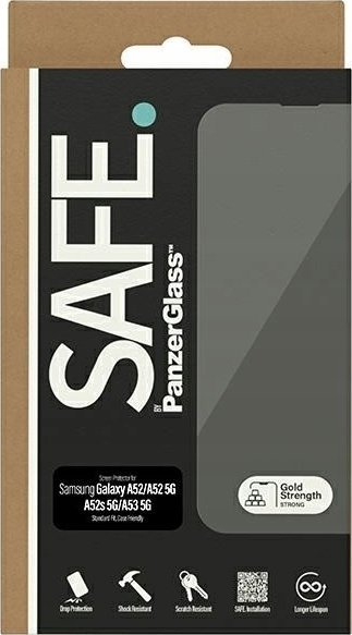 Xham mbrojtës PanzerGlass SAFE për Samsung Galaxy A52 A53, Ultra-Wide Fit, transparent