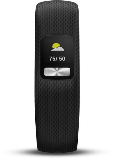 Byzylyk për aktivitet Garmin Vivofit 4, ekran me ngjyra, i papërshkueshëm nga uji, i zi