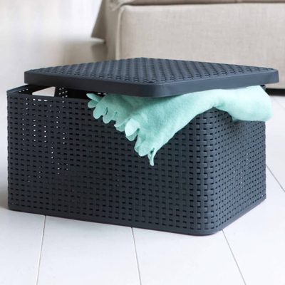 Kuti organizuese Curver Style M, set 3 copë, 18L, antracit