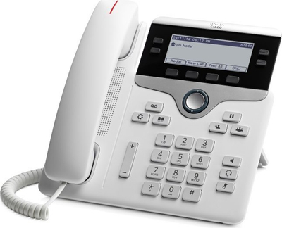 Telefon IP Cisco CP-7841, 4 linja, PoE, i bardhë