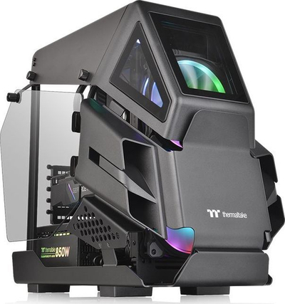 Kasë Thermaltake AH T200 Micro, e zezë, Mini Tower