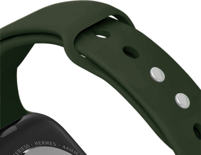 Byzylyk për orë Crong Liquid Apple Watch, 38/40/41 mm, silikon i lëngshëm, jeshil