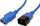 Kabllo rryme ROLINE 19.08.1527, 0.8m, IEC C14 në C13, blu